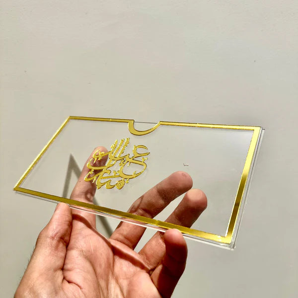 Acrylic Eidi Envelopes – Eid Mubarak Gift Envelopes